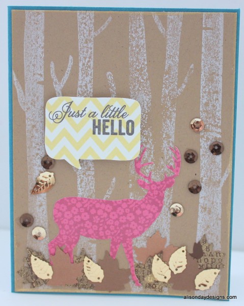 Hello card by Alison Day
