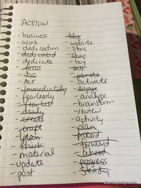 word list