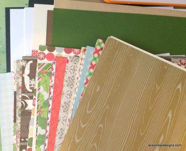 12 x 12 Christmas Paper stash of Alison Day Designs