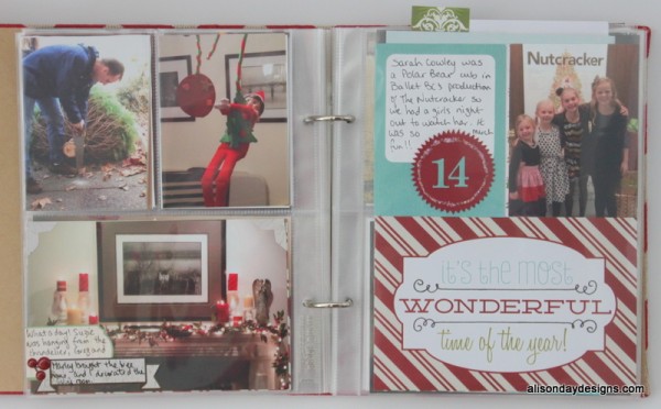 2014 December Daily by Alison Day Designs - Days 13 and 14