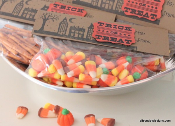 Halloween Treat Bag Toppers by Alison Day Designs