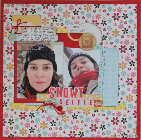 Snowy Selfie by Alison Day Designs
