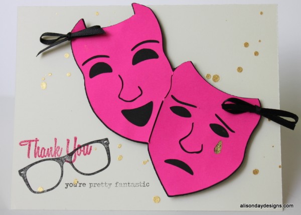 Musical Theatre thank you card by Alison Day Designs