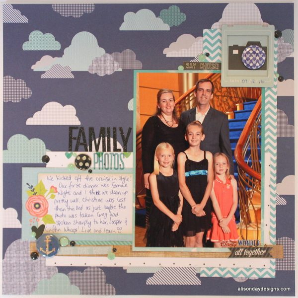 Family Photos - layout by Alison Day